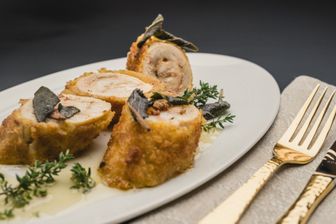 Garnelen-Maispoularden-Rolle