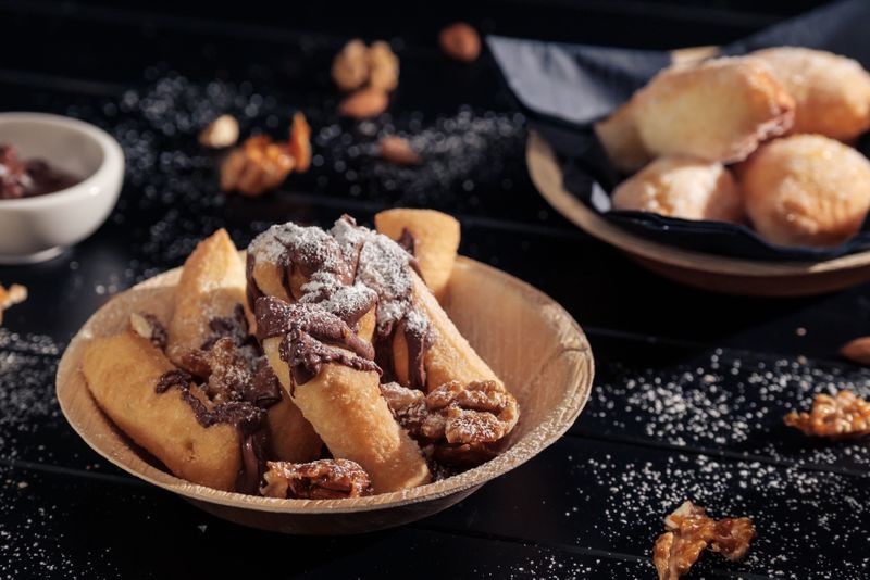 Frittierte Pizza-Desserts