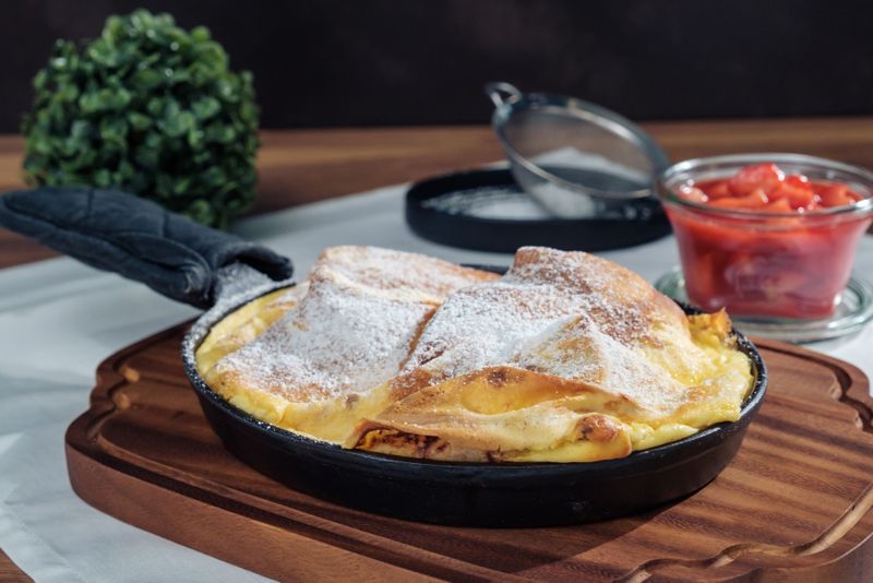 Soufflierte Topfenpalatschinken